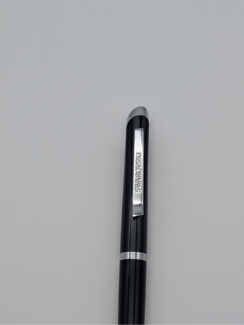 Swarovski Rollerball Pen - Glossy Black & Polished Chrome - No Box
